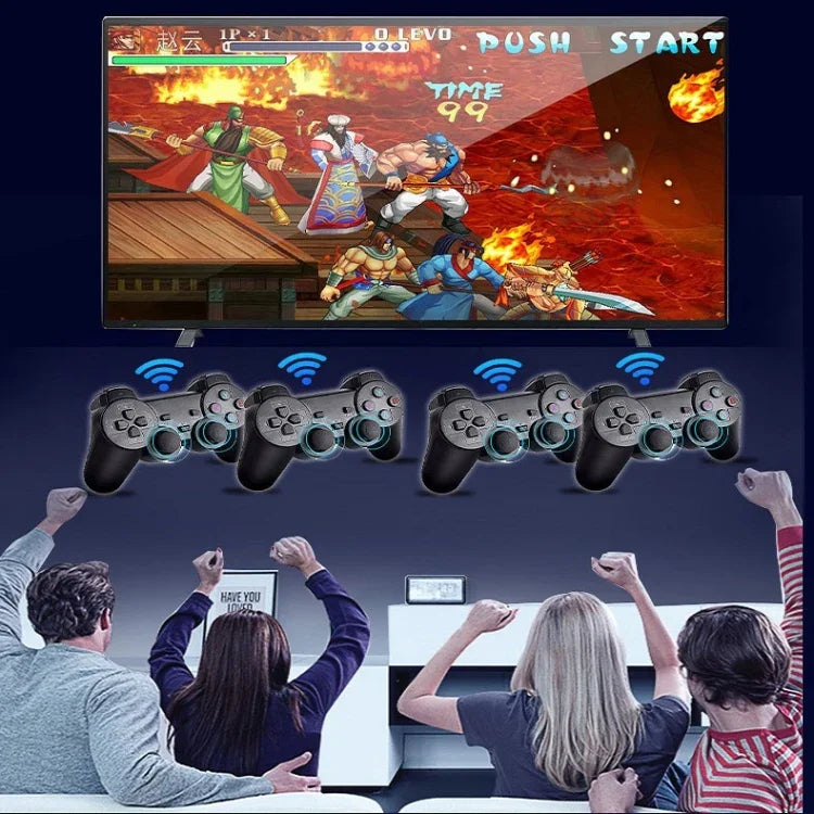 جهاز ألعاب أركيد منزلي صغير M8 لاسلكي HDMI مع 2 وحدة تحكم ألعاب، M8 32G (لاسلكي)، M8 64G (لاسلكي)