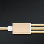 5 قطع كابل بيانات مضفر 3 في 1 USB إلى USB-C / Type-C + 8 بن + Micro USB، USB إلى USB-C / Type-C + 8 بن + Micro USB