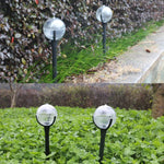 مصباح عشب شمسي خارجي بتحكم ضوئي 2 قطع، أضواء حديقة خارجية، 2 قطع ضوء دافئ