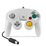 2 قطعة وحدة تحكم ألعاب سلكية بنقطة اهتزاز واحدة لجهاز Nintendo NGC / Wii، أبيض، وردي، أصفر، أحمر، بنفسجي، أخضر، أزرق، أسود، فضي، برتقالي