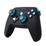 جهاز تحكم ألعاب لاسلكي CX-X1 2.4GHz + Bluetooth 4.0 لمستخدمي Android / iOS / PC / PS3، مقبض واحد (أزرق)، مقبض + حامل (أزرق)، مقبض + حامل + مستقبل (أزرق)