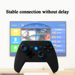 جهاز تحكم ألعاب لاسلكي CX-X1 2.4GHz + Bluetooth 4.0 لمستخدمي Android / iOS / PC / PS3، مقبض واحد (أزرق)، مقبض + حامل (أزرق)، مقبض + حامل + مستقبل (أزرق)