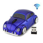 فأرة لاسلكية على شكل سيارة CM0010B بدقة 1200 DPI بثلاثة أزرار، أصفر، أحمر، أزرق، أسود