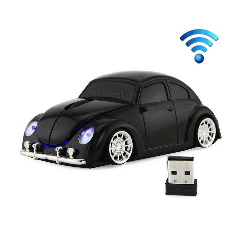فأرة لاسلكية على شكل سيارة CM0010B بدقة 1200 DPI بثلاثة أزرار، أصفر، أحمر، أزرق، أسود