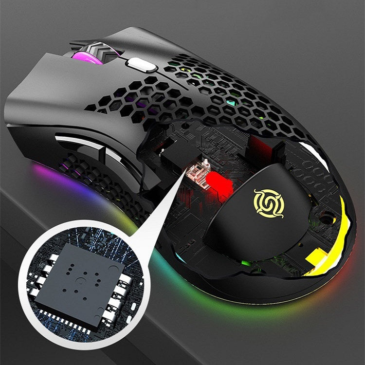 فأرة ألعاب خفيفة الوزن قابلة للشحن لاسلكياً K-Snake BM600 بدقة 1600 DPI مع 7 أزرار وإضاءة RGB ملونة، BM600 لاسلكي أسود، BM600 لاسلكي أبيض، BM600 لاسلكي وردي، BM600 لاسلكي سماوي