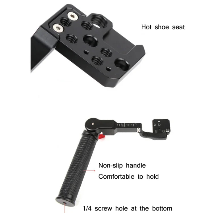 مقبض مثبت قابل للتعديل بزاوية لحمل كاميرات SLR من نوع Sunnylife RO-Q9233 لجهاز DJI RONIN RS-C2 / RONIN S / SC