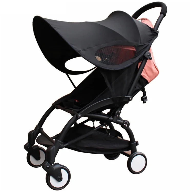 Stroller Sunshade Anti-Ultraviolet Stroller Shed, Black Waterproof
