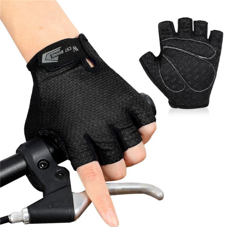 قفازات ركوب الدراجات القصيرة القابلة للتنفس WEST BIKING YP0211218، نصف أصابع مضادة للانزلاق، M, L, XL, 2XL