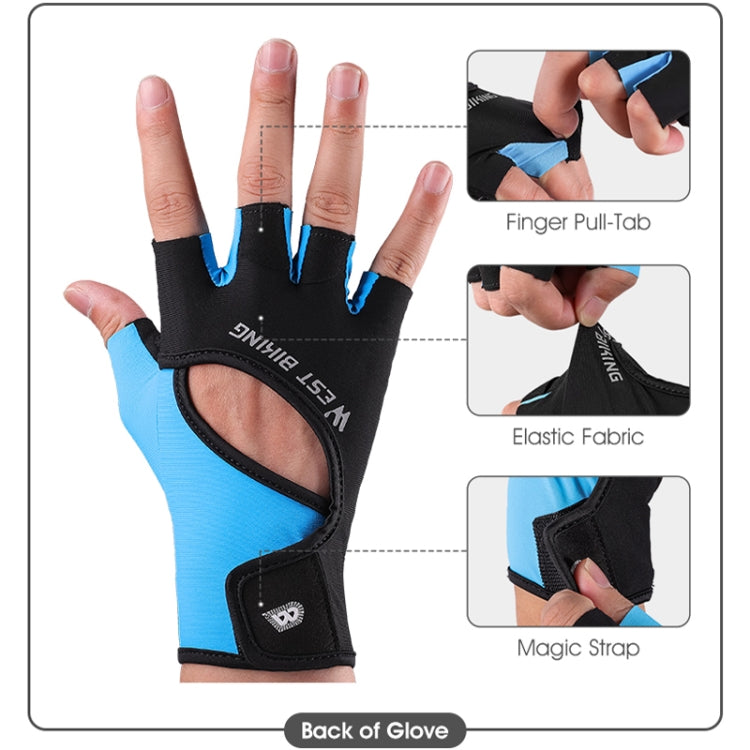 قفازات ركوب الدراجات WEST BIKING YP0211217، قابلة للتنفس، كف سيليكون، حامية معصم للتدريب الرياضي، M, L, XL