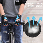 قفازات ركوب الدراجات WEST BIKING YP0211217، قابلة للتنفس، كف سيليكون، حامية معصم للتدريب الرياضي، M, L, XL