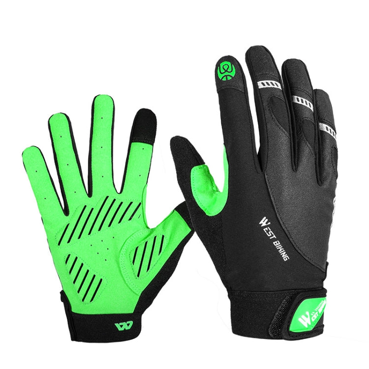 قفازات دراجة WEST BIKING YP0211209 مزودة بممتص صدمات، مضادة للانزلاق، تعمل على شاشة اللمس، M, L, XL