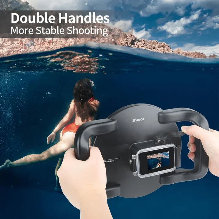 غطاء عدسة كاميرا غوص تحت الماء على شكل قبة شفاف SHOOT XTGP559 لكاميرا GoPro HERO9 Black، لكاميرا GoPro HERO9 Black