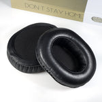 2 قطع أغطية إسفنجية لسماعات Sony MDR-DS7500 / RF7500، النمط: جلد بروتين سميك مع وسادات قطنية، جلد حمل سميك مع وسادات قطنية، جلد بروتين أصلي، جلد حمل أصلي