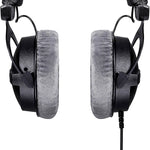 2 قطع أغطية وسادات لسماعات Beyerdynamic DT990 / DT880 / DT770 Pro، (أسود)، (رمادي)، (غطاء عارضة رأس)