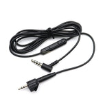 2 PCS 3.5mm to 2.5 mm Replacement Audio Cable with Mic For Bose AE2 / AE2i, Length: 1.5m