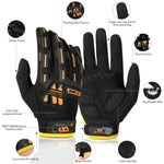 قفازات ركوب WEST BIKING YP0211208 للدراجات النارية، بأصابع طويلة، مضادة للانزلاق، تعمل على شاشة اللمس، M, L, XL