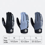 قفازات ركوب WEST BIKING YP0211214 بأصابع طويلة، ممتصة للصدمات، مضادة للانزلاق، تعمل على شاشة اللمس، قفازات رياضية للدراجات، M, L, XL