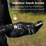 قفازات ركوب WEST BIKING YP0211214 بأصابع طويلة، ممتصة للصدمات، مضادة للانزلاق، تعمل على شاشة اللمس، قفازات رياضية للدراجات، M, L, XL