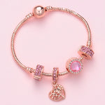 Women Rose Gold Beaded Bracelet, SL124 18cm, SL124 19cm, SL124 20cm, SL125 18cm, SL125 19cm, SL125 20cm, SL126 18cm, SL126 19cm, SL126 20cm, SL128 18cm, SL128 19cm, SL128 20cm, SL129 18cm, SL129 19cm, SL129 20cm, SL130 18cm, SL130 19cm, SL130 20cm     ...