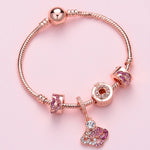 Women Rose Gold Beaded Bracelet, SL124 18cm, SL124 19cm, SL124 20cm, SL125 18cm, SL125 19cm, SL125 20cm, SL126 18cm, SL126 19cm, SL126 20cm, SL128 18cm, SL128 19cm, SL128 20cm, SL129 18cm, SL129 19cm, SL129 20cm, SL130 18cm, SL130 19cm, SL130 20cm     ...