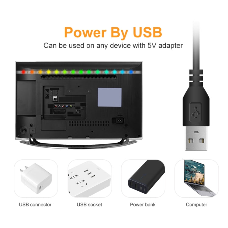 شريط إضاءة LED مع تحكم عن بعد 16 لون RGB حزام ضوء USB سيمفوني شريط ضوء نيون زخرفي ناعم، 3 أمتار، 4 أمتار