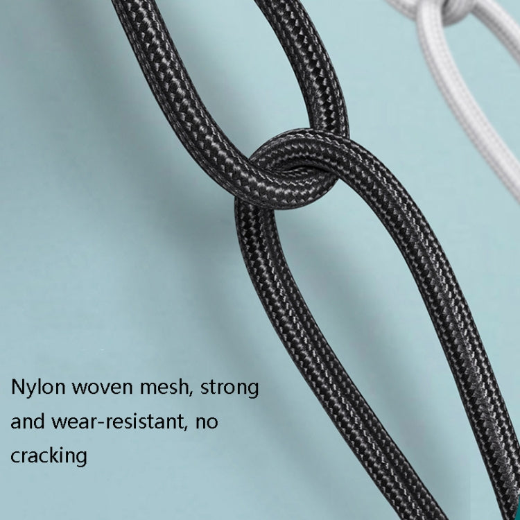 كابل شحن محمول متعدد الوظائف Oatsbasf 03083 Micro USB + USB-C / Type-C + 8 بن 3 في 1، أبيض، رمادي، برتقالي، أخضر
