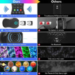 DQ-M3 ضوء سماء نجمية دوار LED بلوتوث موسيقى كواكب عارض محيط يدعم بطاقة TF، النمط: USB + بلوتوث، بطارية + بلوتوث