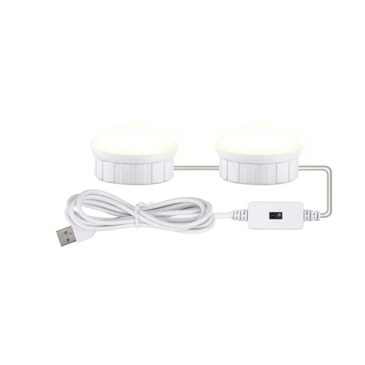 ضوء مرآة مكياج LED إضاءة تجميل ملء ضوء استشعار مسح يدوي أمام المرآة، 2 مصباح، 6 مصابيح، 10 مصابيح، 14 مصباح