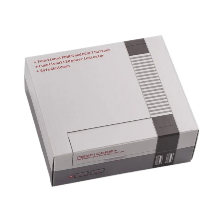 صندوق جهاز ألعاب Retroflag NESPi مع مؤشر LED لجهاز Raspberry Pi، Retroflag NESPi Case+