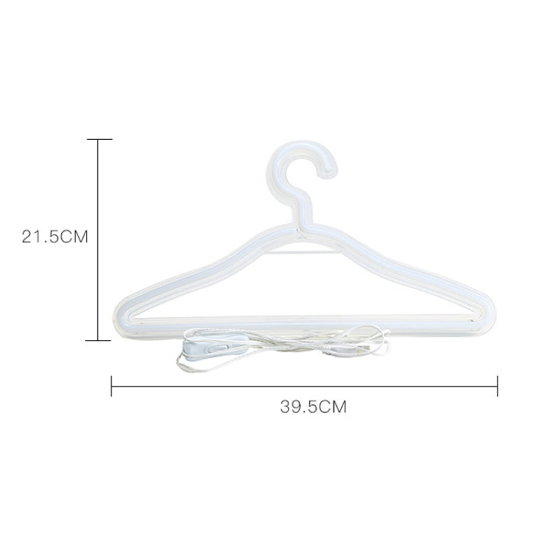 HS-20002 LED Coat Hanger Neon Light Room Decoration Lantern Holiday Light, White Light, Warm Light, Pink Light