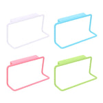 Kitchen Towel Rack Hanging Holder Cupboard Cabinet Door Back Hanger Towel Sponge Holder Storage Rack for Bathroom, White, Blue, Green, Pink
