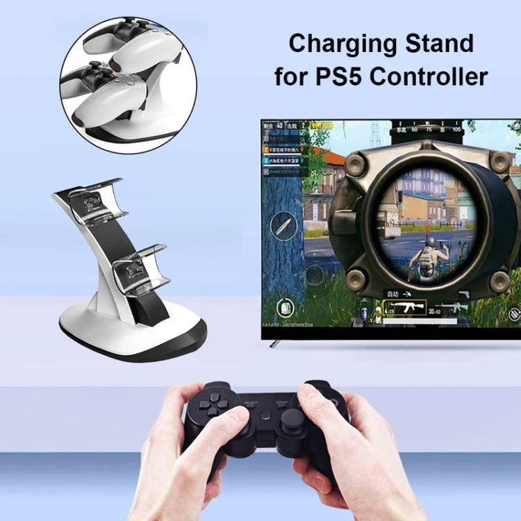 شاحن لاسلكي بلوتوث بمقبض مزدوج iPlay HBP-314 لجهاز PS5، HBP-314