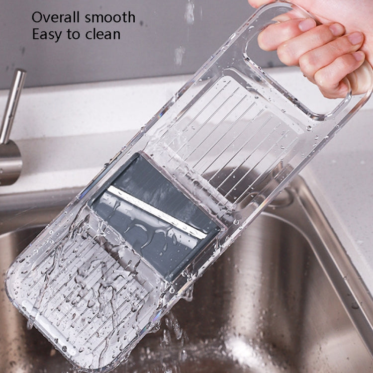 Multi-Function Slicker Kitchen Gadget Potato Slice Grater, Three Knives Gray, Six Knives Gray