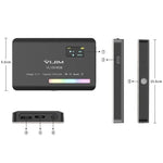 ضوء صغير للتصوير الفوتوغرافي والفيديو كاميرا SLR ملون كامل RGB Ulanzi VL120، VL120 RGB