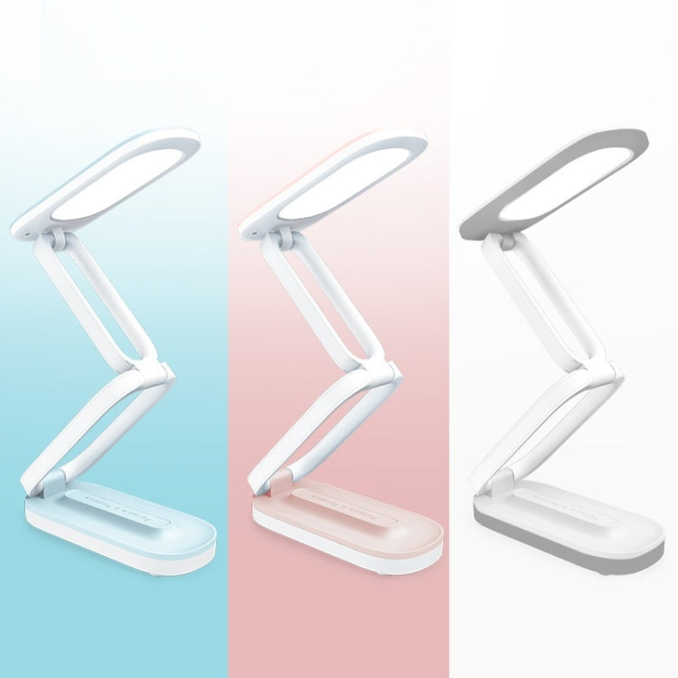 مصباح مكتب LED قابل للطي YAGE T125، ضوء قراءة USB، أبيض خزفي، أزرق أبيض، وردي أبيض