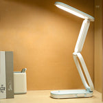 مصباح مكتب LED قابل للطي YAGE T125، ضوء قراءة USB، أبيض خزفي، أزرق أبيض، وردي أبيض