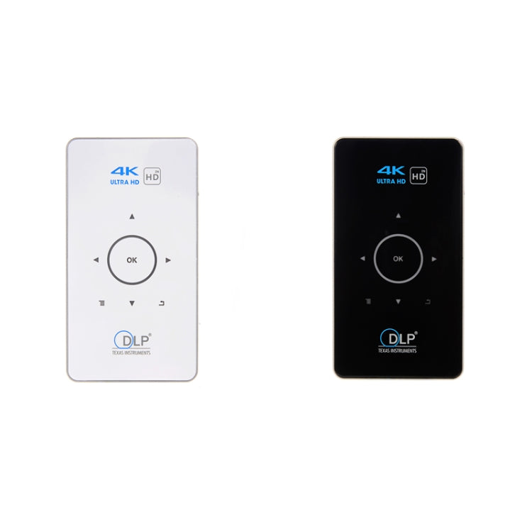 جهاز عرض ذكي DLP HD صغير C6 بنظام أندرويد 1G+8G، جهاز عرض محمول للمنزل والهاتف المحمول، قابس أمريكي (أسود)، قابس أوروبي (أسود)، قابس بريطاني (أسود)، قابس أسترالي (أسود)، قابس أمريكي (أبيض)، قابس أسترالي (أبيض)