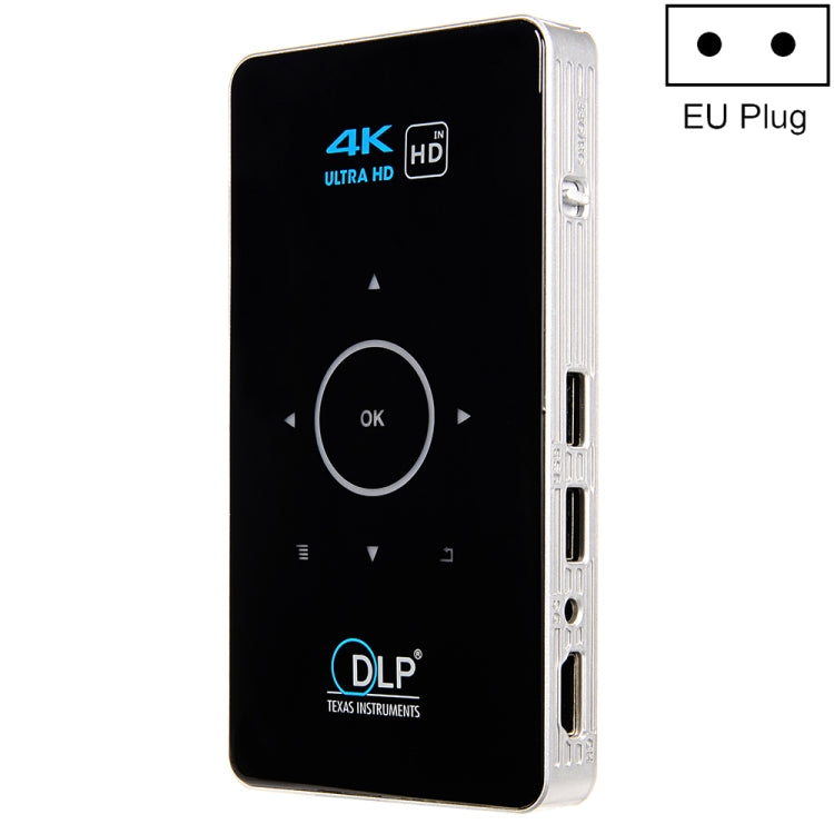 جهاز عرض ذكي DLP HD صغير C6 بنظام أندرويد 2GB+32GB، جهاز عرض لاسلكي، قابس أمريكي (أسود)، قابس أوروبي (أسود)، قابس بريطاني (أسود)، قابس أسترالي (أسود)، قابس أمريكي (أبيض)، قابس بريطاني (أبيض)، قابس أسترالي (أبيض)