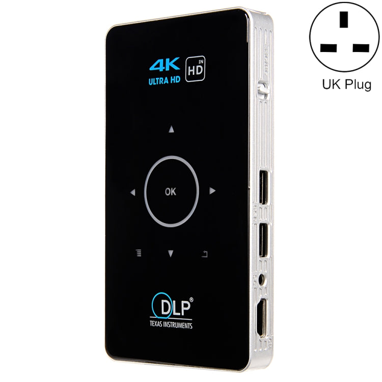 جهاز عرض ذكي DLP HD صغير C6 بنظام أندرويد 2GB+32GB، جهاز عرض لاسلكي، قابس أمريكي (أسود)، قابس أوروبي (أسود)، قابس بريطاني (أسود)، قابس أسترالي (أسود)، قابس أمريكي (أبيض)، قابس بريطاني (أبيض)، قابس أسترالي (أبيض)
