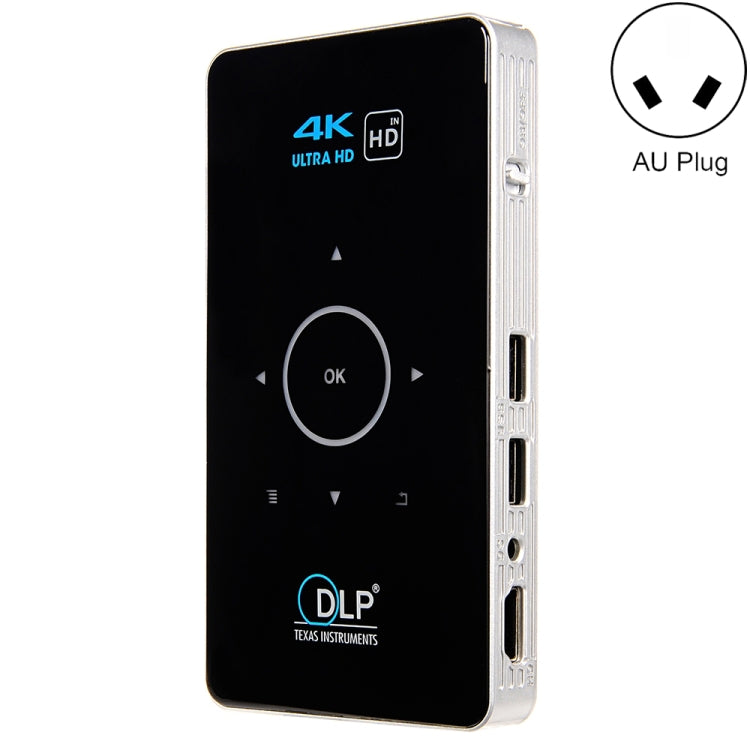 جهاز عرض ذكي DLP HD صغير C6 بنظام أندرويد 2GB+32GB، جهاز عرض لاسلكي، قابس أمريكي (أسود)، قابس أوروبي (أسود)، قابس بريطاني (أسود)، قابس أسترالي (أسود)، قابس أمريكي (أبيض)، قابس بريطاني (أبيض)، قابس أسترالي (أبيض)