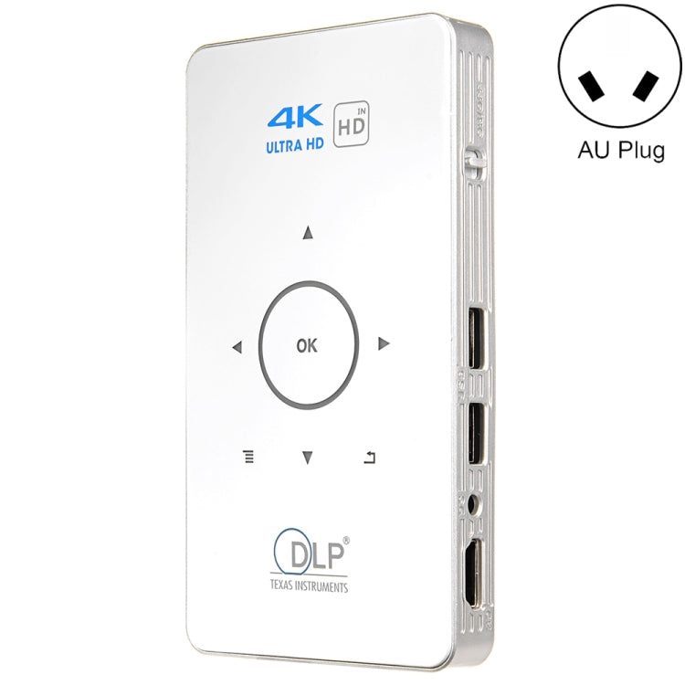 جهاز عرض ذكي DLP HD صغير C6 بنظام أندرويد 2GB+32GB، جهاز عرض لاسلكي، قابس أمريكي (أسود)، قابس أوروبي (أسود)، قابس بريطاني (أسود)، قابس أسترالي (أسود)، قابس أمريكي (أبيض)، قابس بريطاني (أبيض)، قابس أسترالي (أبيض)