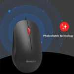 Lenovo Thinkplus M80 فأرة لابتوب مكتبية خفيفة الوزن مريحة، سلكية ولاسلكية