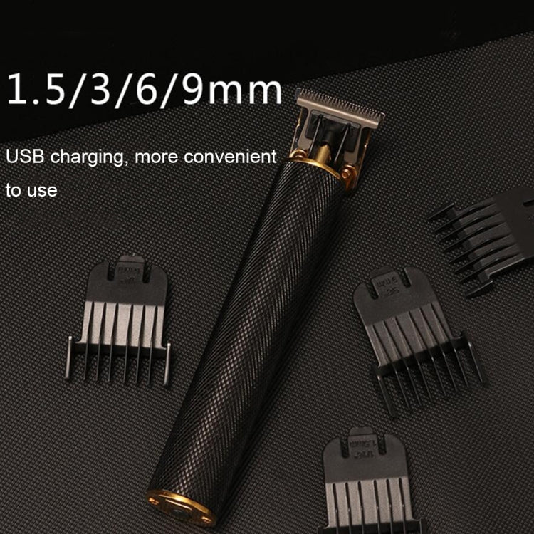 ماكينة حلاقة شعر كهربائية قابلة للشحن USB برأس فولاذي على شكل حرف T مجوف، رأس فولاذي (أسود)، رأس فولاذي (ذهبي)، رأس فولاذي (فضي)، رأس فولاذي (تدرج لوني)