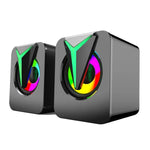 مكبر صوت كمبيوتر مكتبي مع إضاءة ملونة RGB FT-25-1