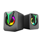 مكبر صوت كمبيوتر مكتبي مع إضاءة ملونة RGB FT-25-1
