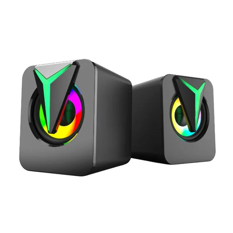 مكبر صوت كمبيوتر مكتبي مع إضاءة ملونة RGB FT-25-1