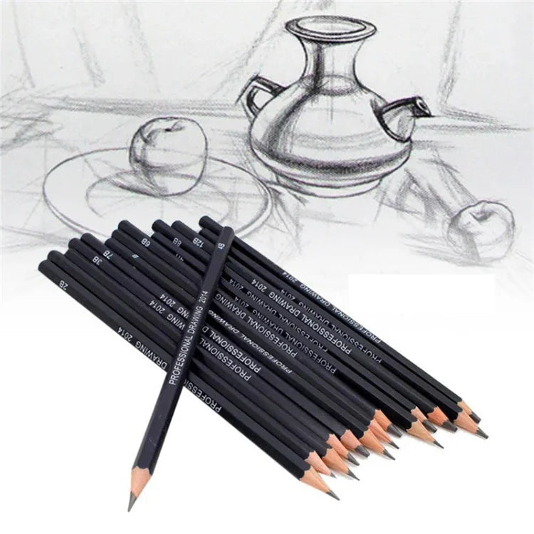 مجموعة أقلام رسم بالرصاص الجرافيتي للرسم