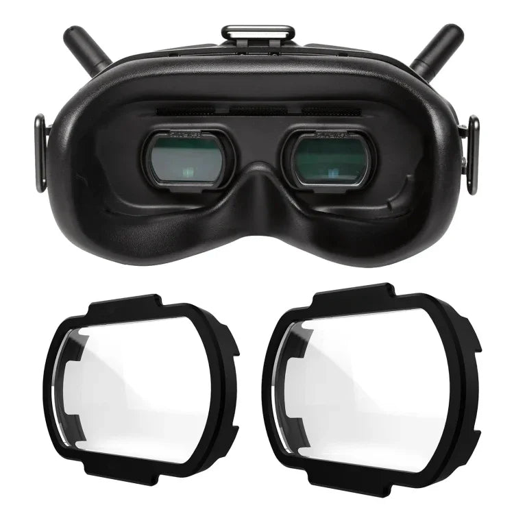 عدسات قصر النظر Sunnylife FV-Q9334 2 قطع عدسة تصحيح قصر النظر غير كروية لنظارات DJI FPV V2، 100 درجة، 150 درجة، 200 درجة، 250 درجة، 300 درجة، 350 درجة، 400 درجة، 450 درجة، 500 درجة، 550 درجة، 600 درجة، 700 درجة، 800 درجة
