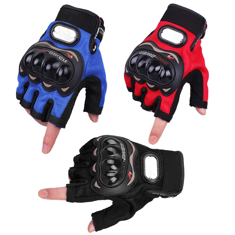 قفاز ركوب خارجي PRO-BIKER PRO01C للدراجات النارية، مضاد للسقوط، حماية أمان، نصف إصبع، M, L, XL, XXL