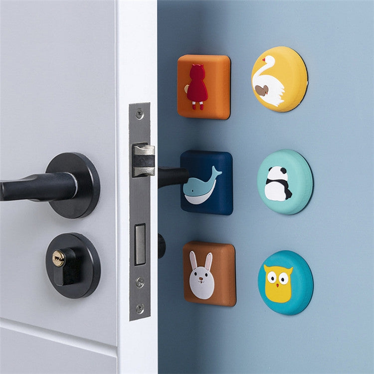 10 PCS Crash Pad for Wall Door Handle Silicone Cushion Pad
